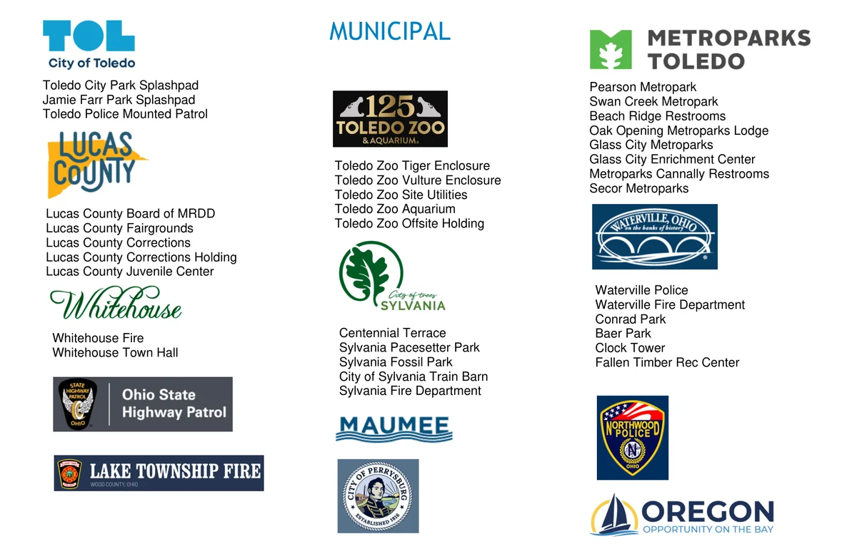 Merit Plumbing past clients, public buildings.