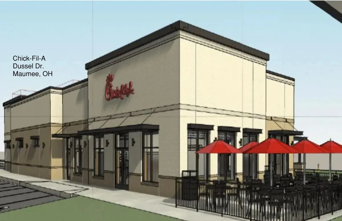 A newly built restaurant unit.