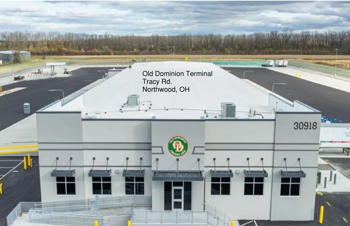 A freight terminal building.